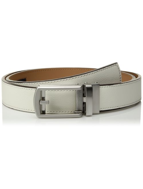 Comfort Click Men's  Genuine Leather Adjustable Perfect Fit Leather Belt - As Seen on TV