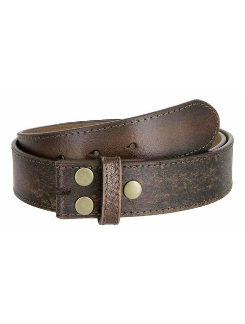 Classic Vintage Casual Jean Replacement Leather Belt Strap 1-1/2