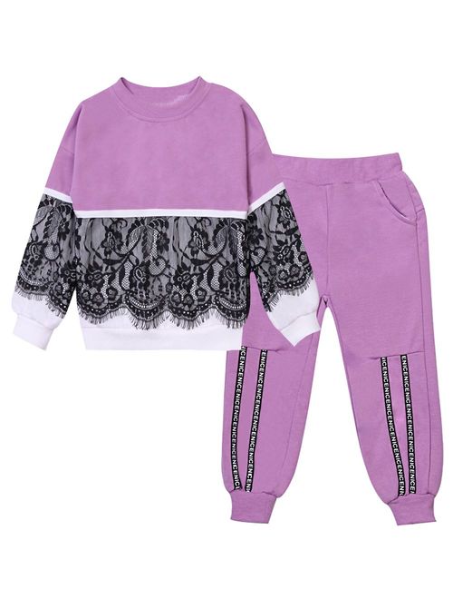 LZH Toddler Girls Clothes Tracksuit Floral Print Outfits Coat Pants Suit