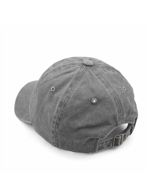 HHNLB Unisex Camping Hair Don t Care 1 Vintage Jeans Baseball Cap Classic Cotton Dad Hat Adjustable Plain Cap