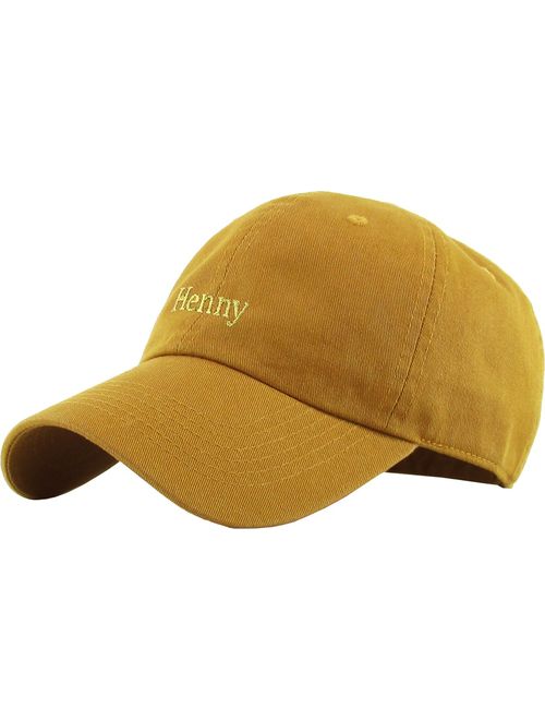 KBETHOS Henny Leaf Fist Bottle Dad Hat Baseball Cap Polo Style Unconstructed