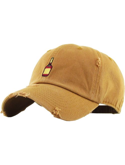 KBETHOS Henny Leaf Fist Bottle Dad Hat Baseball Cap Polo Style Unconstructed