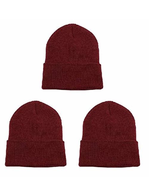 Cap911 2040USA Unisex Plain 12 inch Long Beanie - Many Colors