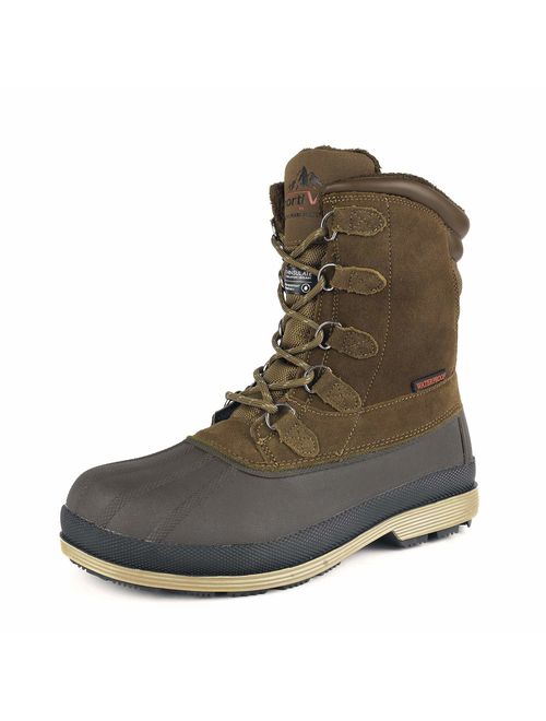 NORTIV 8 Men's 170390 Insulated Waterproof Work Snow Boots