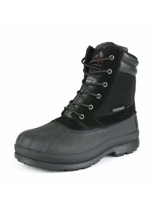 NORTIV 8 Men's 170390 Insulated Waterproof Work Snow Boots