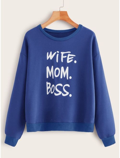 shein pullover wife mom boss