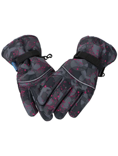 Lullaby Kids Cotton Kid's Windproof Waterproof Snow Ski Gloves