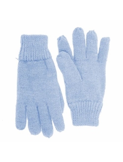 SANREMO Unisex Kids Knitted Fleece Lined Warm Winter Gloves
