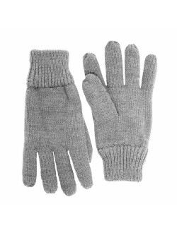 SANREMO Unisex Kids Knitted Fleece Lined Warm Winter Gloves