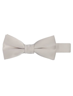 Boy's Kids Pretied Banded Adjustable Solid Color Bowtie