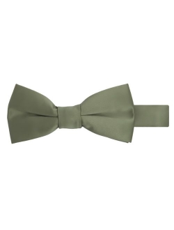 Boy's Kids Pretied Banded Adjustable Solid Color Bowtie