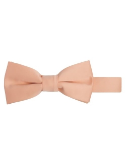 Boy's Kids Pretied Banded Adjustable Solid Color Bowtie