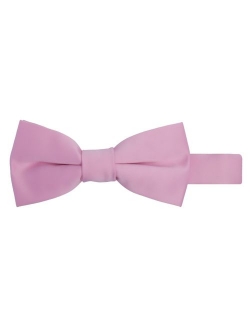 Boy's Kids Pretied Banded Adjustable Solid Color Bowtie