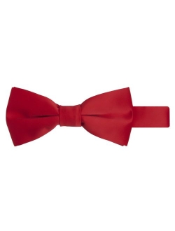 Boy's Kids Pretied Banded Adjustable Solid Color Bowtie