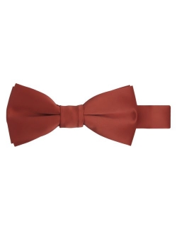 Boy's Kids Pretied Banded Adjustable Solid Color Bowtie