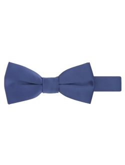 Boy's Kids Pretied Banded Adjustable Solid Color Bowtie