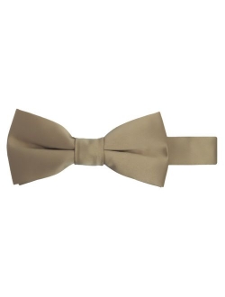 Boy's Kids Pretied Banded Adjustable Solid Color Bowtie