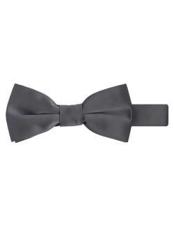 Boy's Kids Pretied Banded Adjustable Solid Color Bowtie