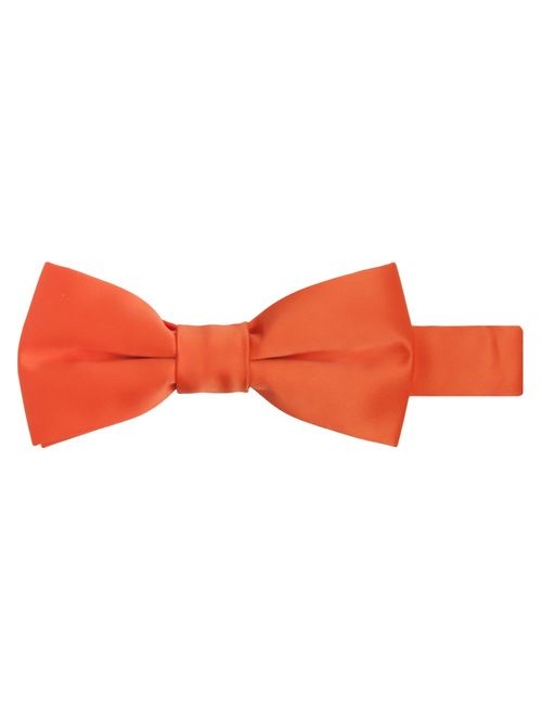 Jacob Alexander Boy's Kids Pretied Banded Adjustable Solid Color Bowtie