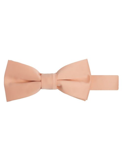 Jacob Alexander Boy's Kids Pretied Banded Adjustable Solid Color Bowtie