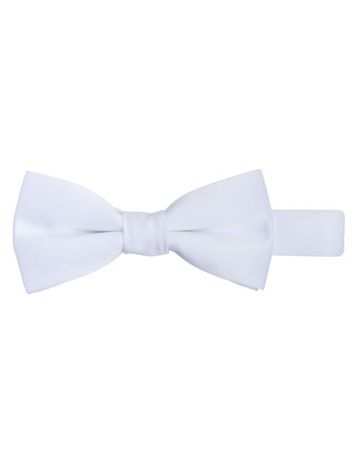 Jacob Alexander Boy's Kids Pretied Banded Adjustable Solid Color Bowtie