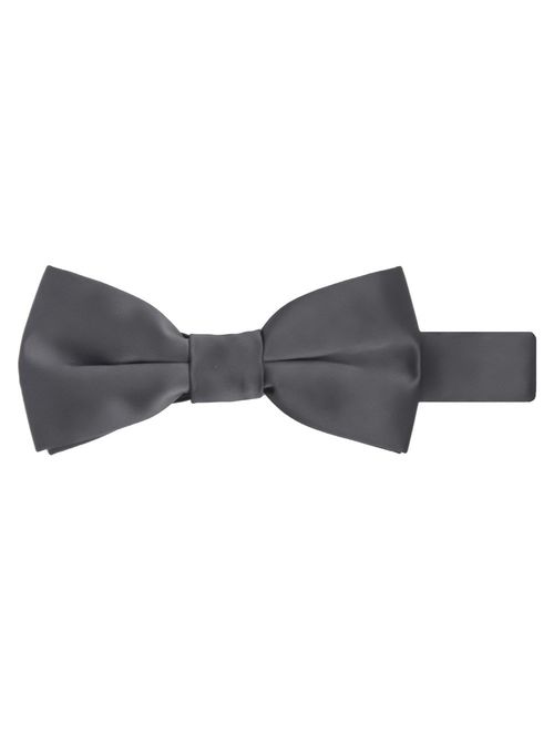 Jacob Alexander Boy's Kids Pretied Banded Adjustable Solid Color Bowtie