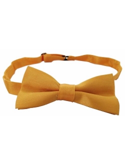 Adjustable Boys Bow Tie Solid Pre Tied for Wedding Party Dress up