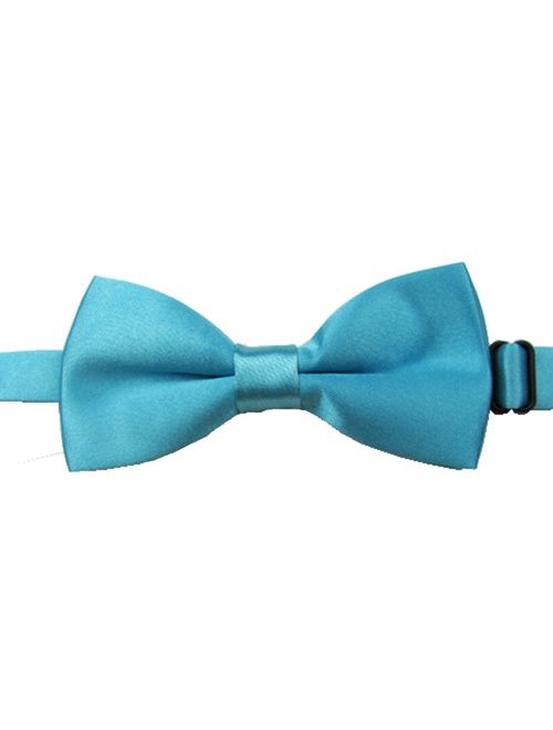 Adjustable Boys Bow Tie Solid Pre Tied for Wedding Party Dress up