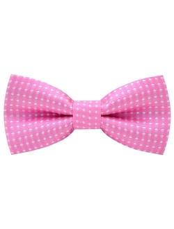 Carahere Pre-Tied Little Boy's Polka Dot Bow Ties Toddler Bow Ties For Kids M012