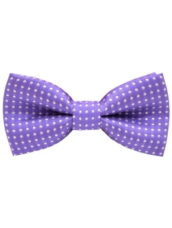 Carahere Pre-Tied Little Boy's Polka Dot Bow Ties Toddler Bow Ties For Kids M012