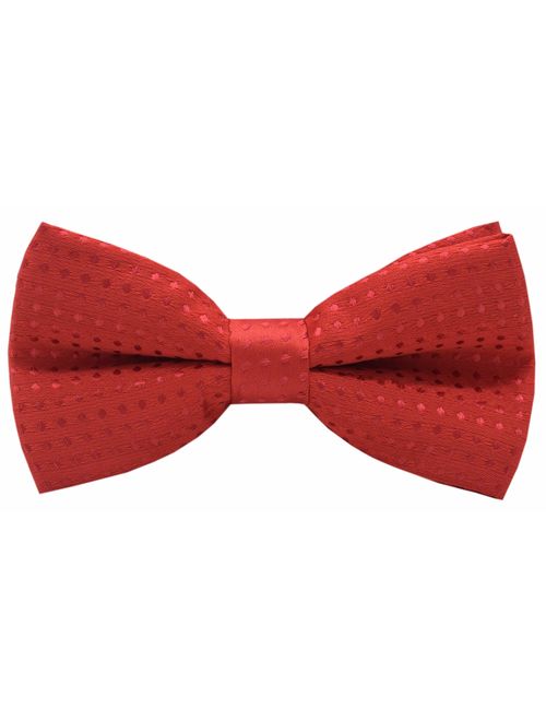 Carahere Pre-Tied Little Boy's Polka Dot Bow Ties Toddler Bow Ties For Kids M012