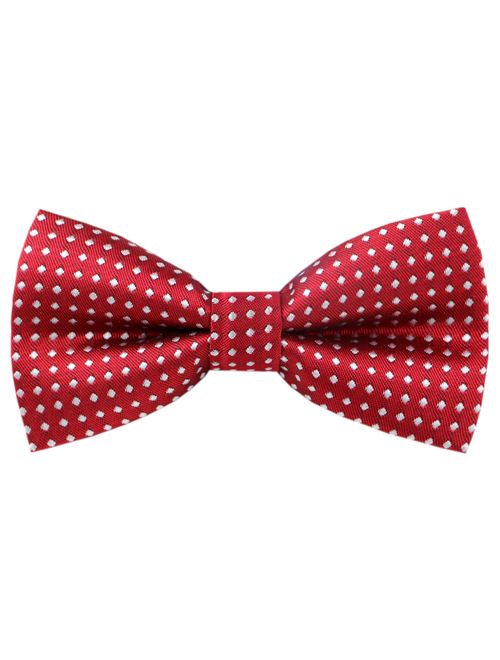 Carahere Pre-Tied Little Boy's Polka Dot Bow Ties Toddler Bow Ties For Kids M012