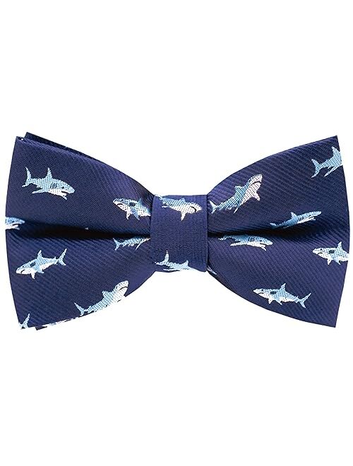 Carahere Little Boy's Handmade Pre-Tied Patterned Bow Ties For Kids