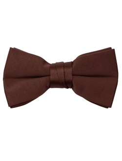 Boys' Pre-tied Banded Satin Bow Tie, Optional Gift Box