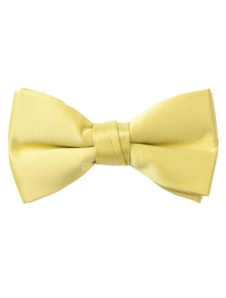 Boys' Pre-tied Banded Satin Bow Tie, Optional Gift Box