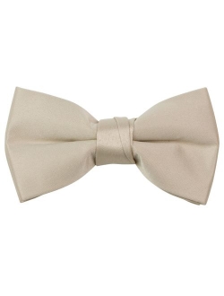 Boys' Pre-tied Banded Satin Bow Tie, Optional Gift Box