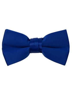 Boys' Pre-tied Banded Satin Bow Tie, Optional Gift Box