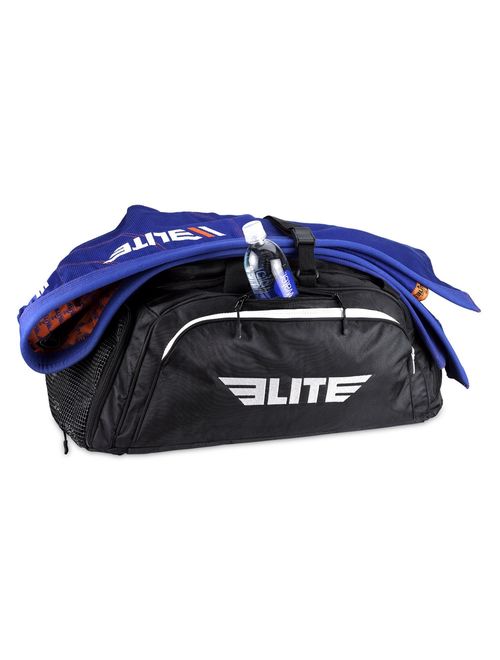 Elite Sports Boxing Gym Duffle Bag for MMA, BJJ, Jiu Jitsu Gear, Duffel Athletic Gym Backpack with Shoes Compartment