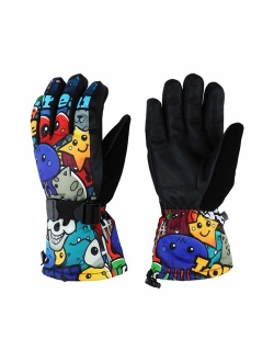 Toddler Women Mens Snow Gloves Kids Waterproof Winter Warm Thermal Ski Snowboard Ladies Glove