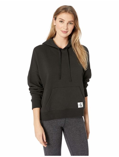 Calvin Klein Women's Monogram Lounge Long Sleeve Hoodie