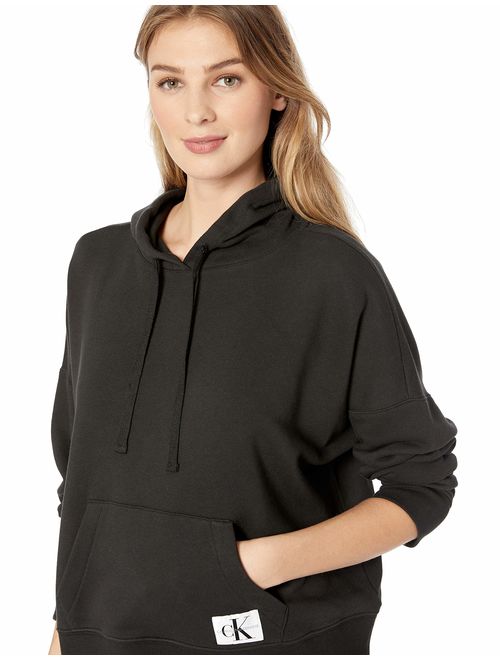 Calvin Klein Women's Monogram Lounge Long Sleeve Hoodie