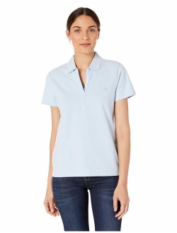 Women's Short Sleeve Johnny Collar Polo