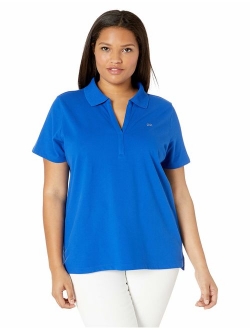 Women's Short Sleeve Johnny Collar Polo