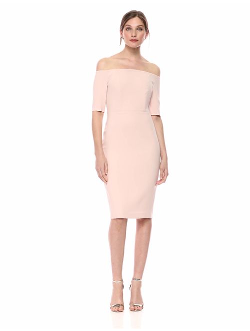 Calvin Klein Women's Solid Off The Shoulder Sheath Dress