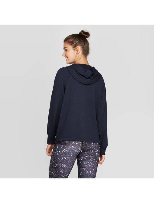 Women's Cozy Lace-Up Hooded Sweatshirt - JoyLab