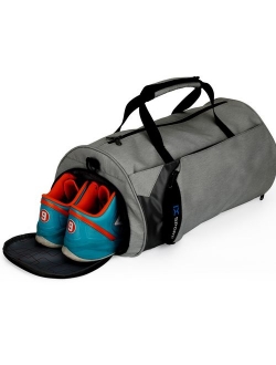 INOXTO Fitness Sport Small Gym Bag with Shoes Compartment Waterproof Travel Duffel Bag for Women and Men