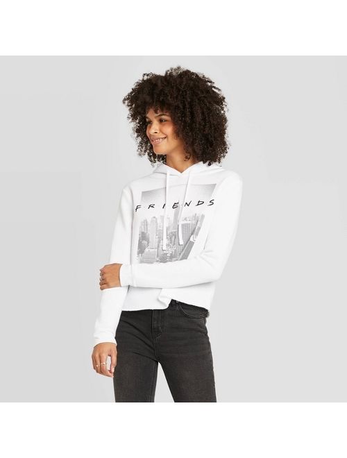 Women's Friends NYC Scene Hooded Sweatshirt (Juniors') - White