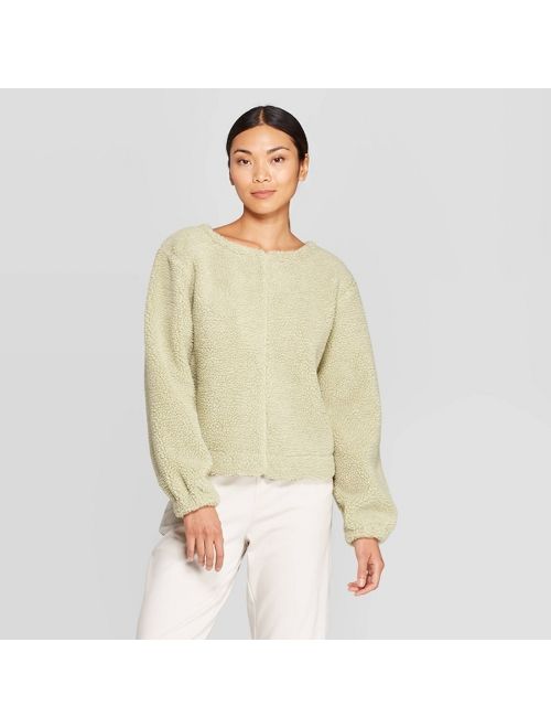 Women's Long Sleeve Crewneck Sherpa Sweatshirt - Prologue