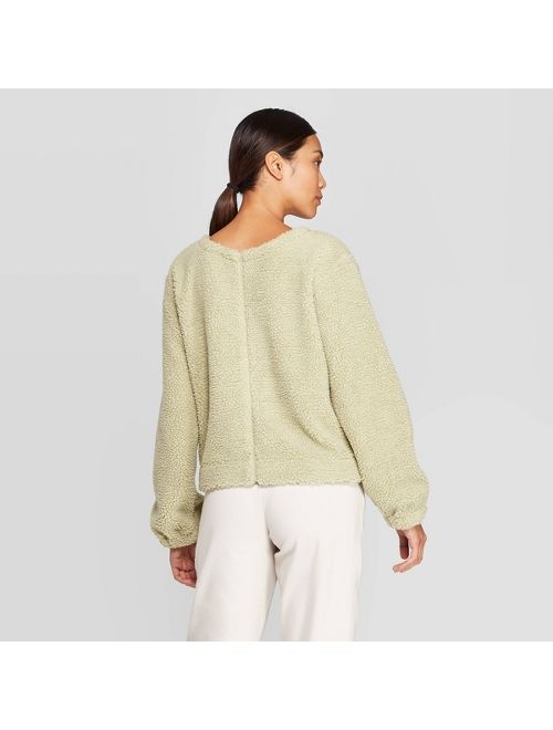 Women's Long Sleeve Crewneck Sherpa Sweatshirt - Prologue