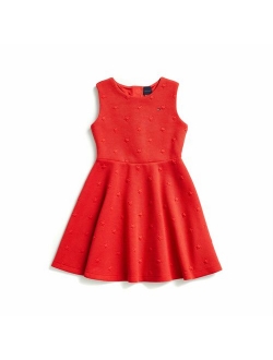 Girls' Adaptive Sleeveless Dress with Magnetic Buttons